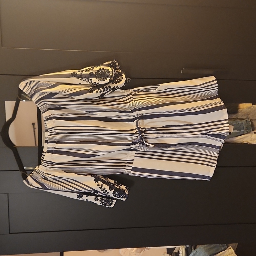 Style house, Size XL, Nautical Blue & White Romper